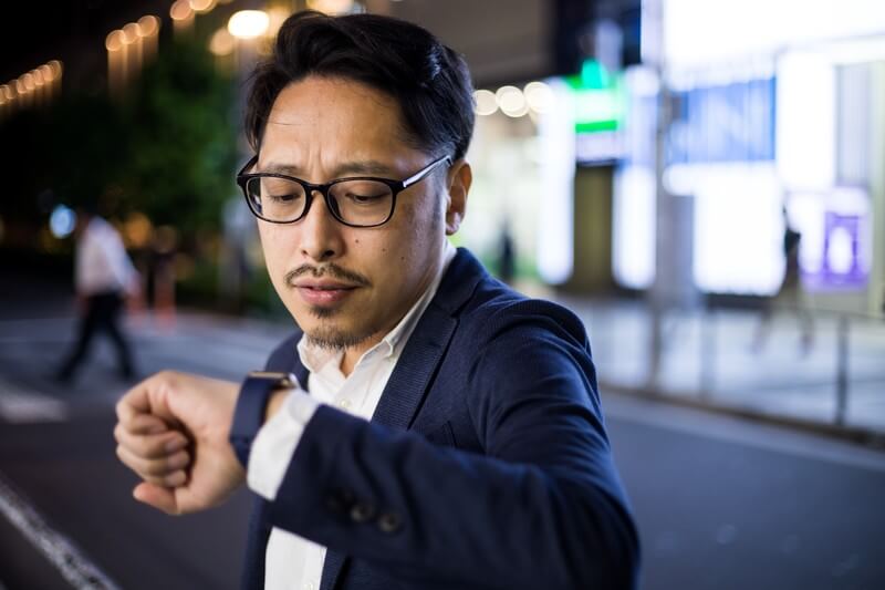時間厳守の男