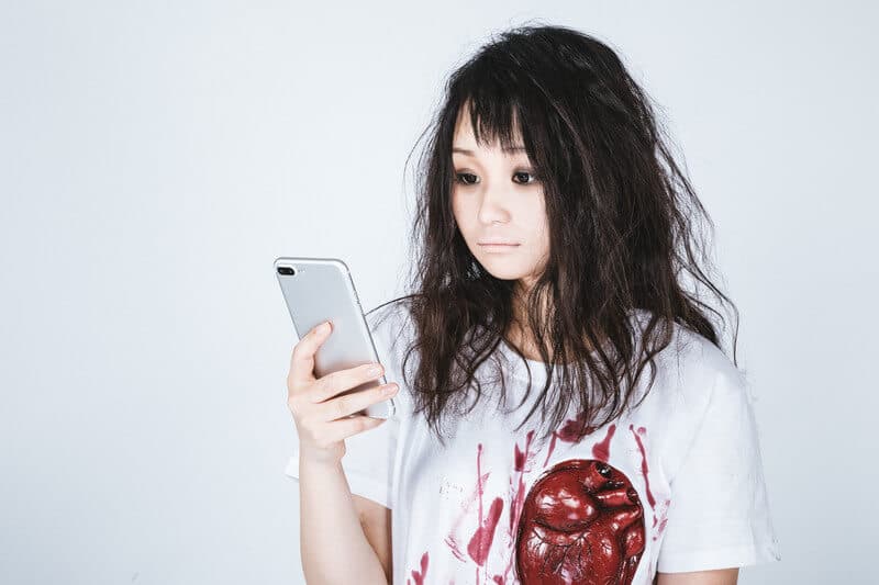きつい仕事をする女性
